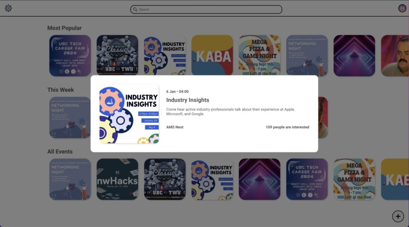 UBSee Events – screenshot 2