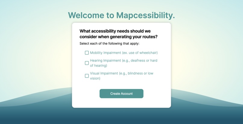 Mapcessibility – screenshot 2