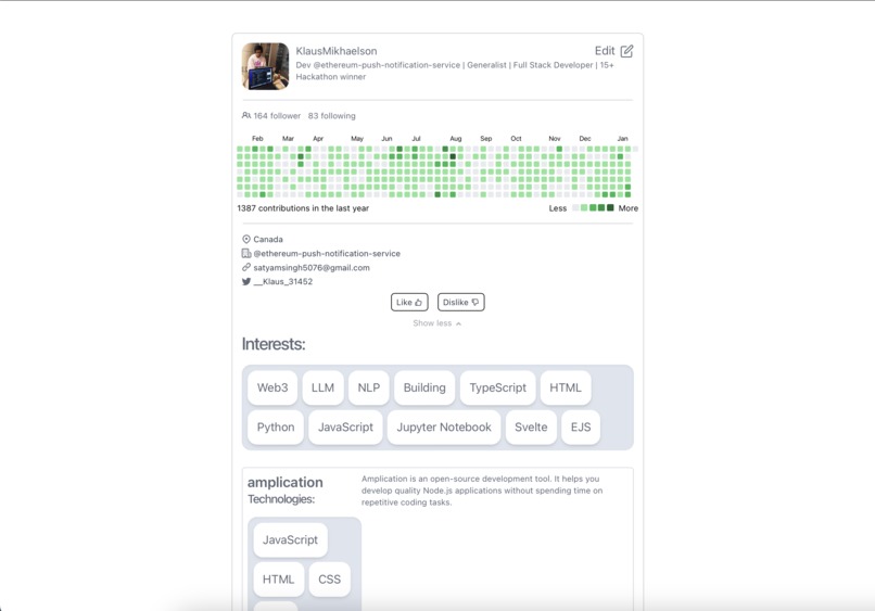 DevMatch – screenshot 3