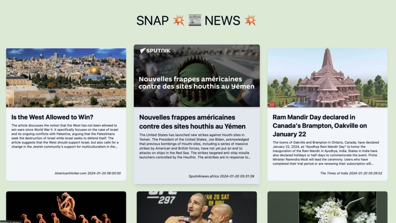 SnapNews – screenshot 1