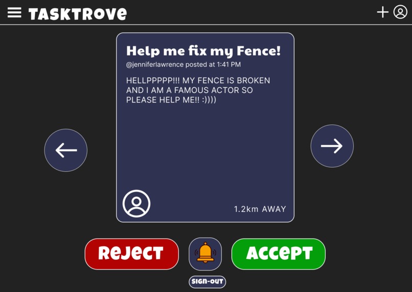 TaskTrover – screenshot 1