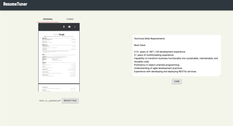 ResumeTuner – screenshot 4