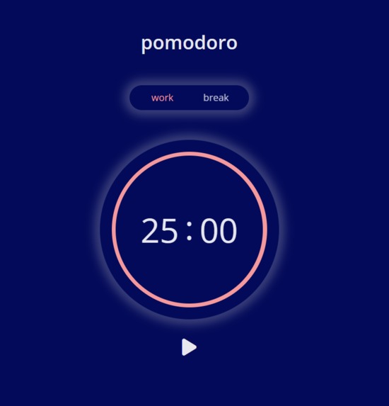 Pomodoro timer – screenshot 1