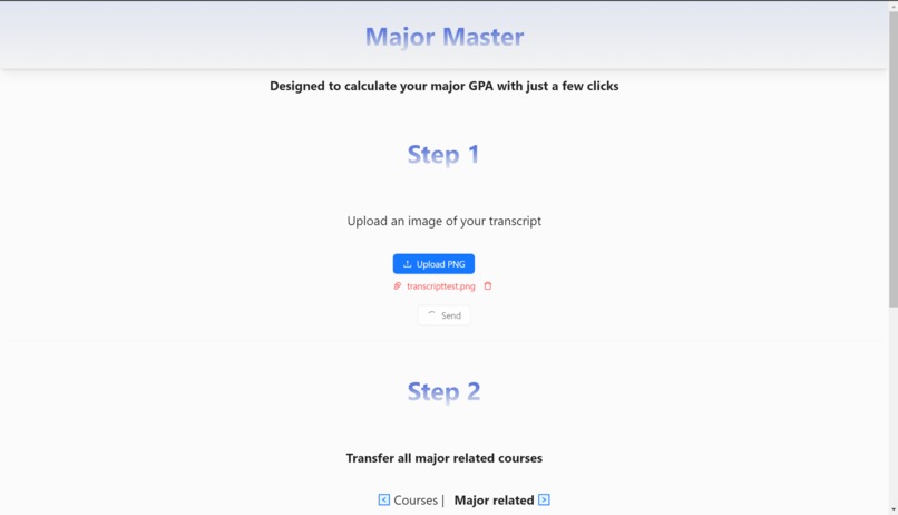 Major GPA calculator – screenshot 2