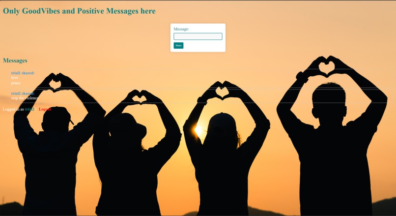 Peace messages board – screenshot 1