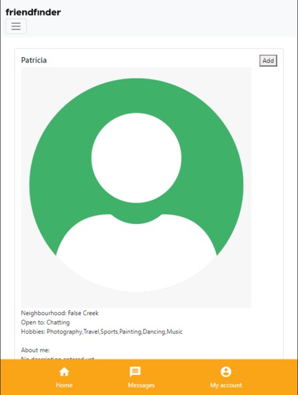 FriendFinder – screenshot 1