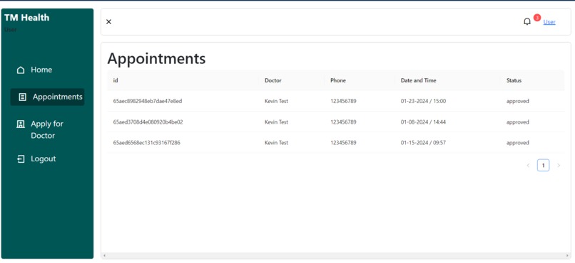 MERN Health Management App – screenshot 2