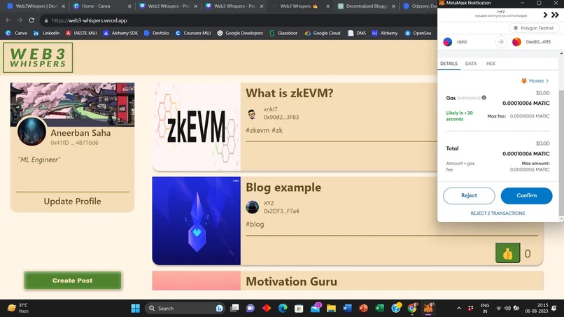 Web3 Whispers – screenshot 3