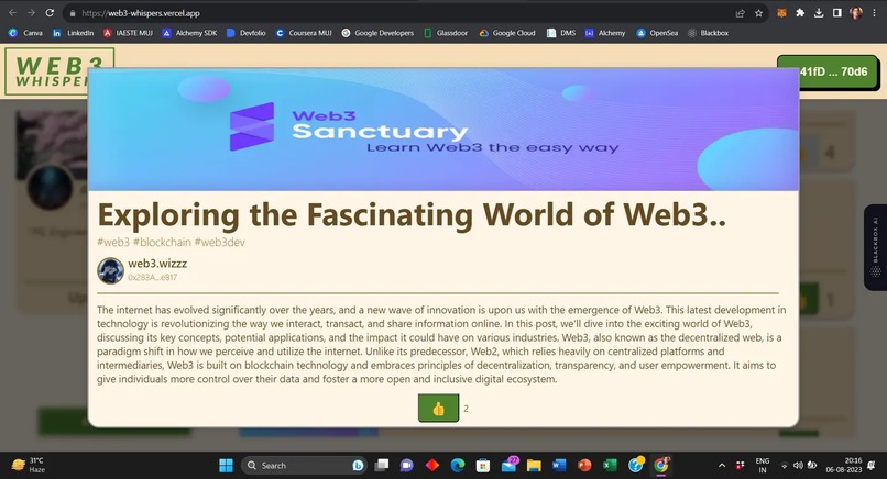 Web3 Whispers – screenshot 4
