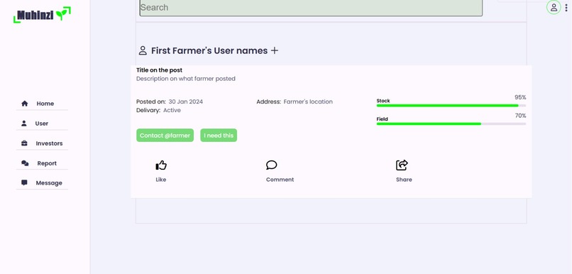 MUHINZI Agri-project – screenshot 1