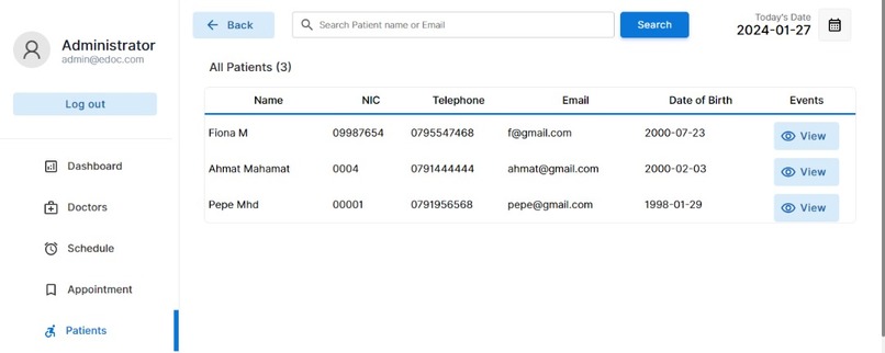 Hospital Appointment Management System(HAMS) – screenshot 3