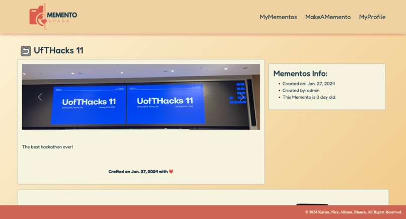 Memento Spark – screenshot 5