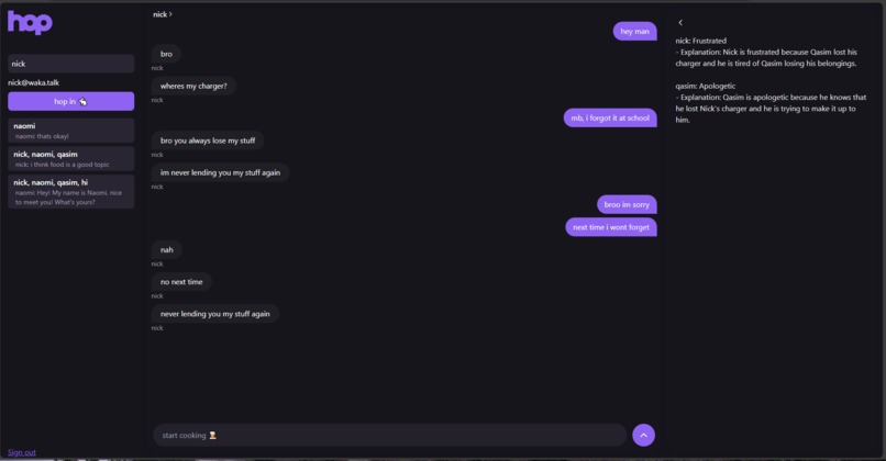 HopChat – screenshot 4