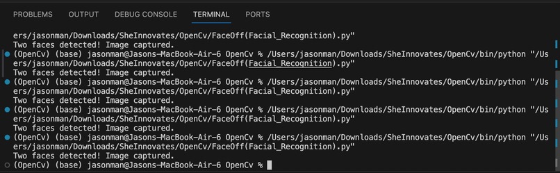 Face Off: Password Protection with Facial Detection  – screenshot 2