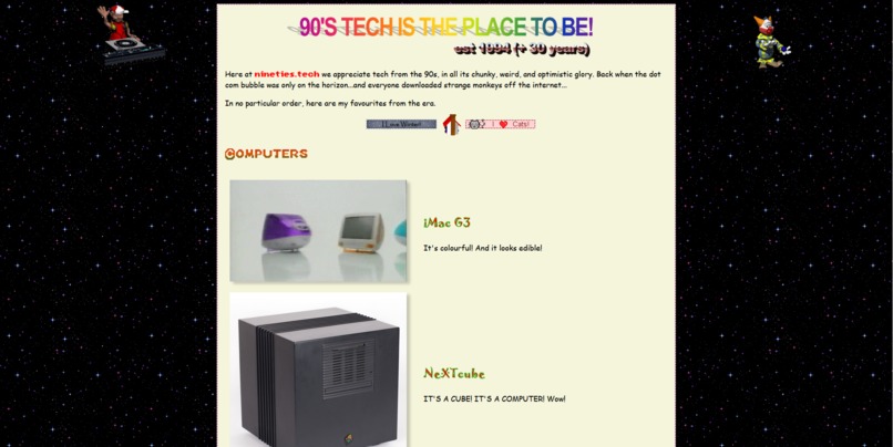 nineties.tech – screenshot 2