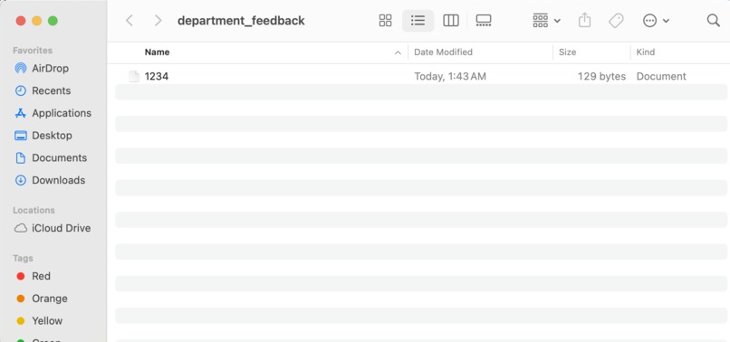 Student Feedback Collection – screenshot 3