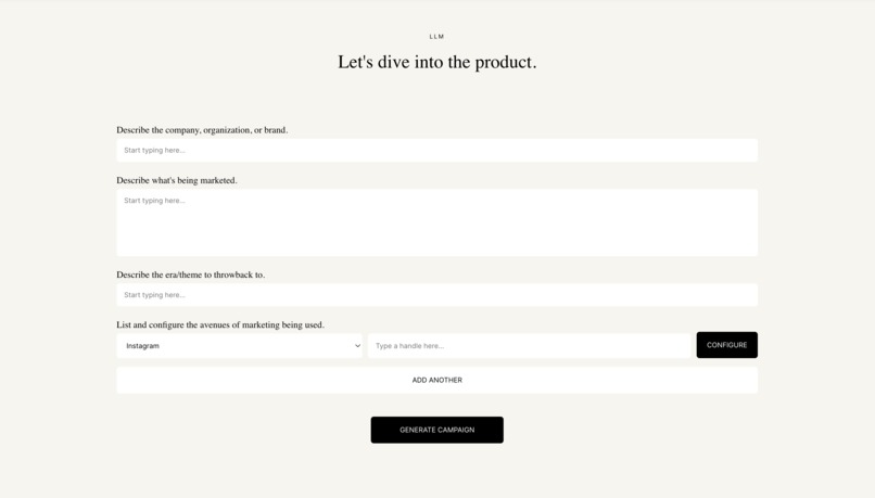 Large Language Marketing  – screenshot 2