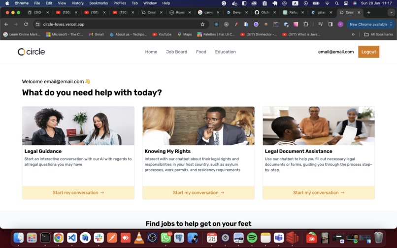Circle - Empowering Displaced Communities – screenshot 1