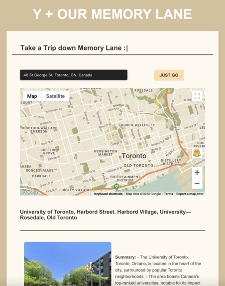 Y+OUR Memorylane – screenshot 1