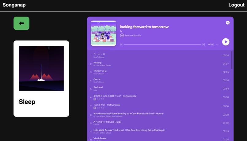 Songsnap – screenshot 1