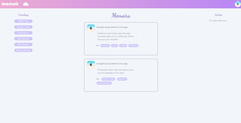 Memoir – screenshot 2