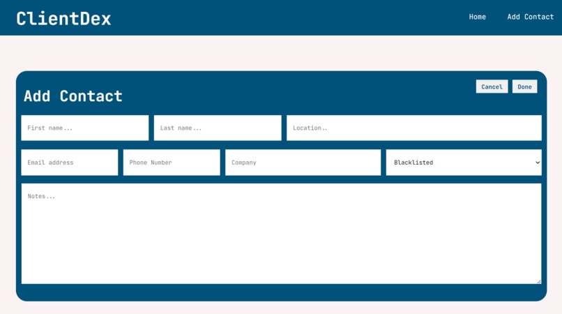 ClientDex – screenshot 1