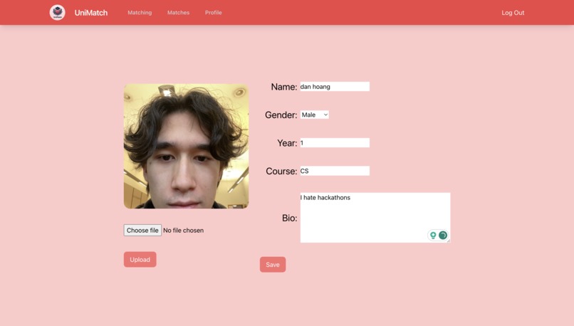 UniMatch – screenshot 2