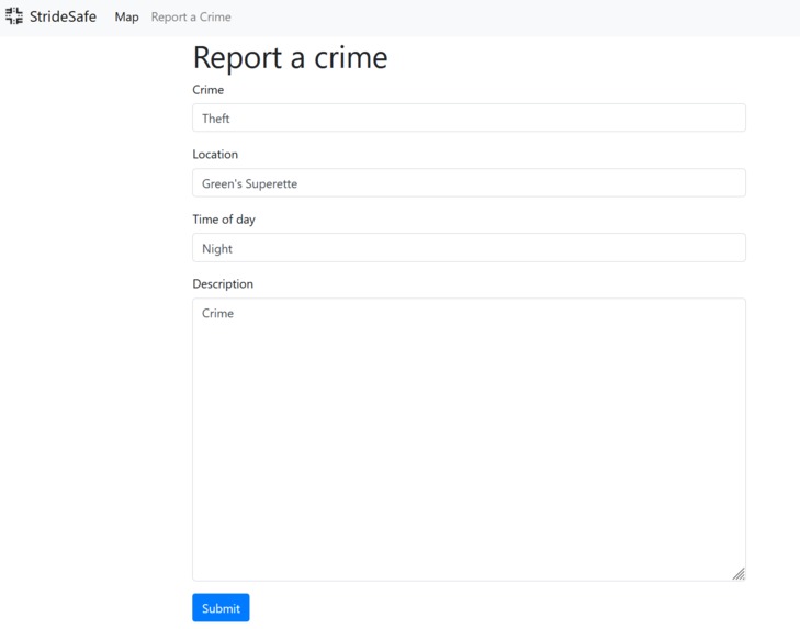 StrideSafe – screenshot 1