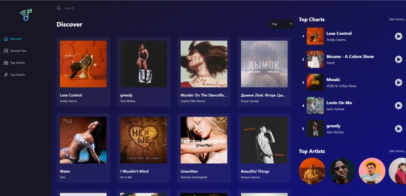 Lyrykss - Free Music Streaming Application  – screenshot 1