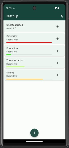 Catchup - Personal Finance Application – screenshot 1