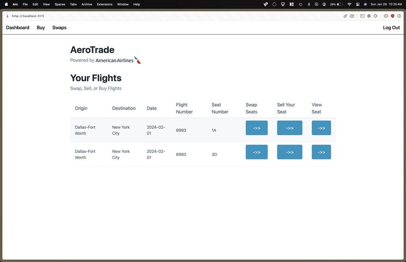 AeroTrade (American Airlines) – screenshot 1