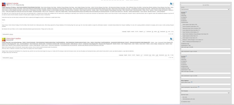 AO3 Enhanced – screenshot 4
