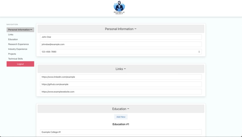 ResumeAI Select – screenshot 2