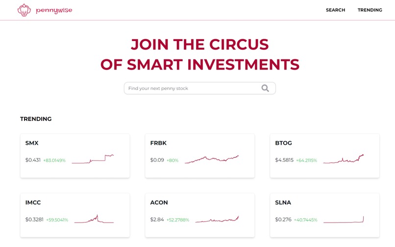 Pennywise - The Penny Stock Explorer – screenshot 1