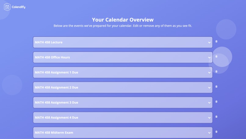 Calendify – screenshot 2