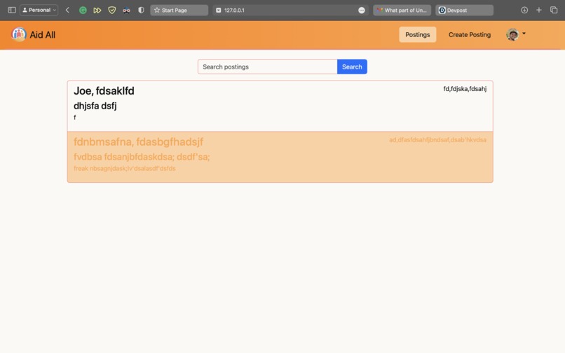 AidAll – screenshot 1