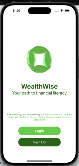 WealthWise – screenshot 1