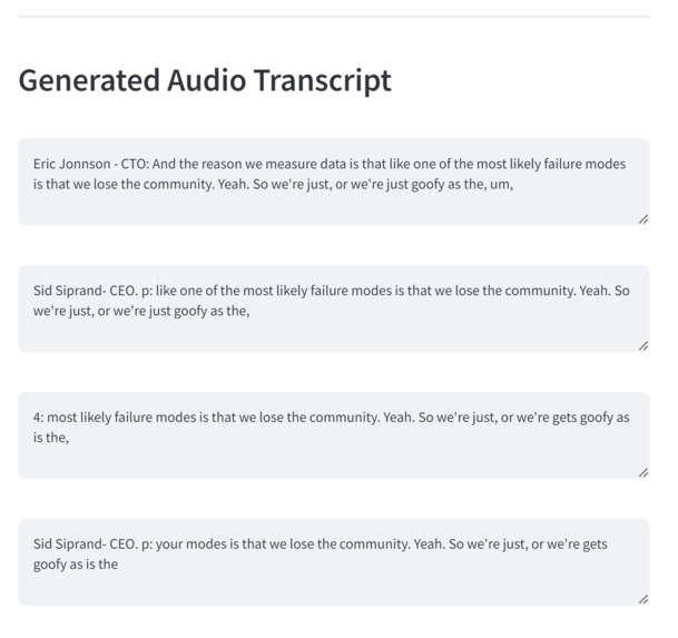 Speaker Diarization – screenshot 1