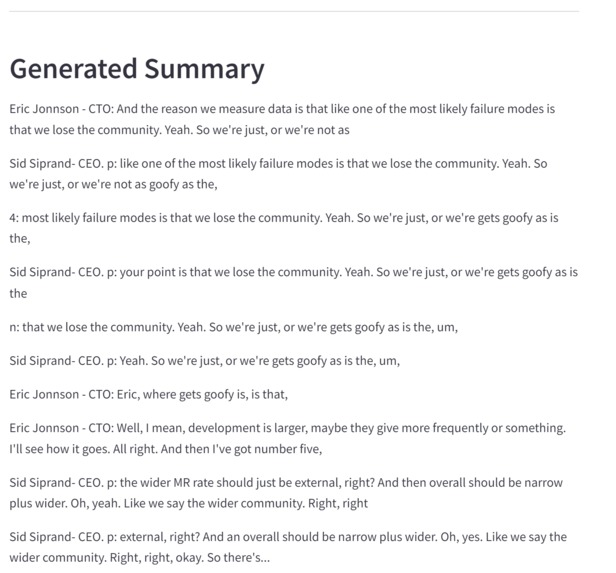 Speaker Diarization – screenshot 2