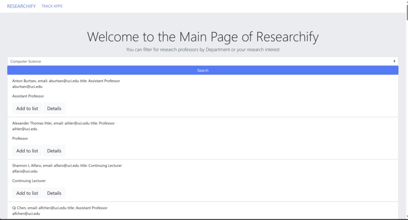 Researchify – screenshot 1