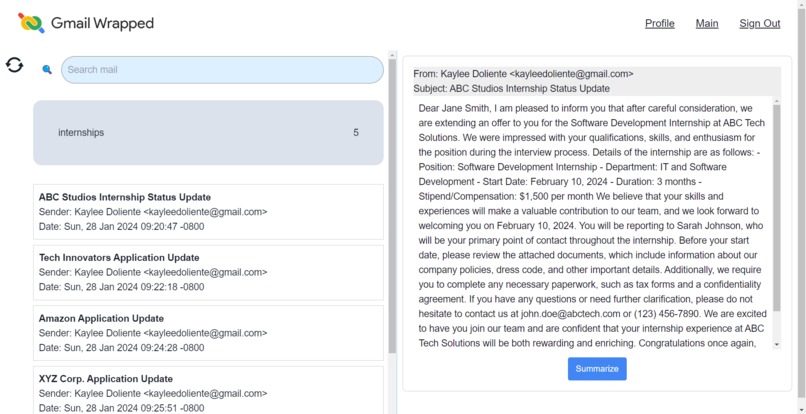 Gmail Wrapped – screenshot 5