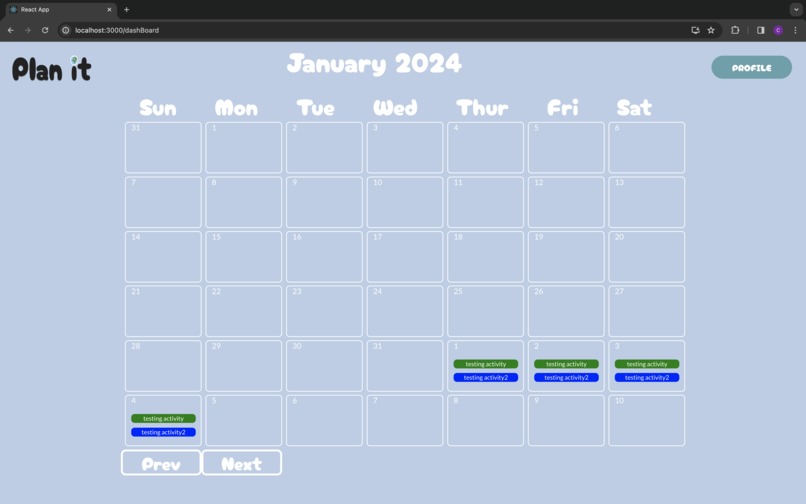 Plan-It – screenshot 2