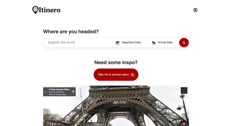 Itinero Travel App – screenshot 2