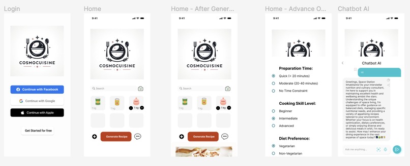 CosmoCuisine – screenshot 1