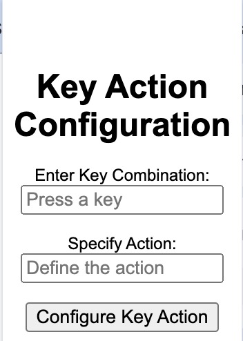 Hotkey modifier chrome extension – screenshot 1