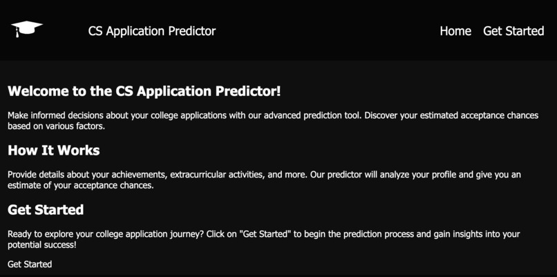 Collage Application Predicter – screenshot 1