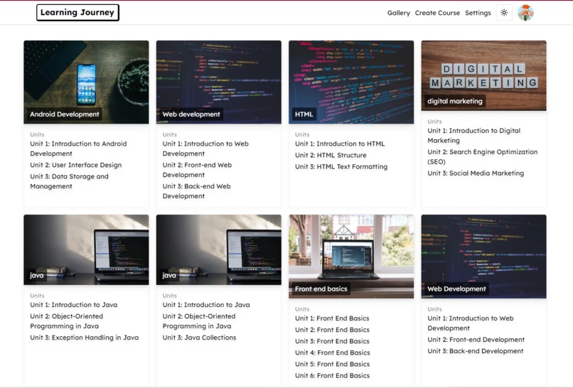 CourseCrafters – screenshot 1