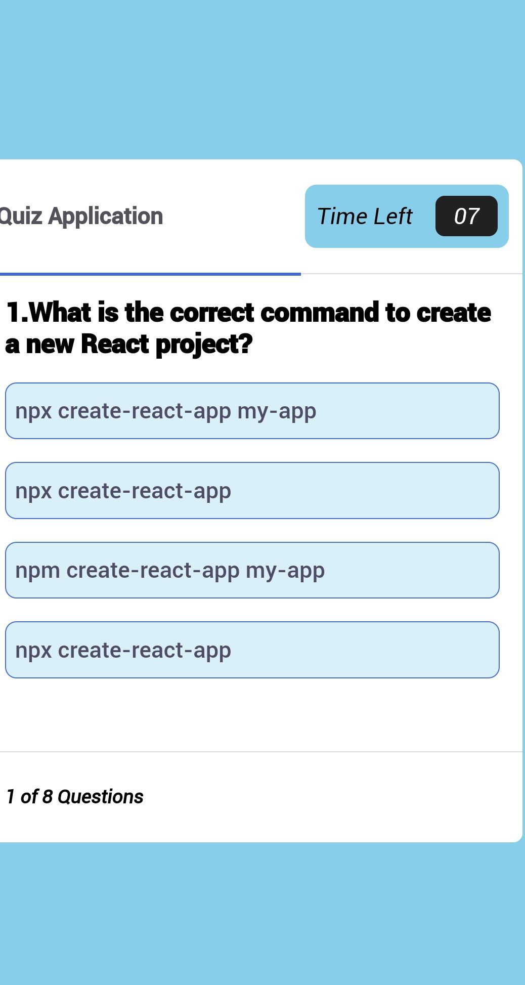 Learn react | Devpost