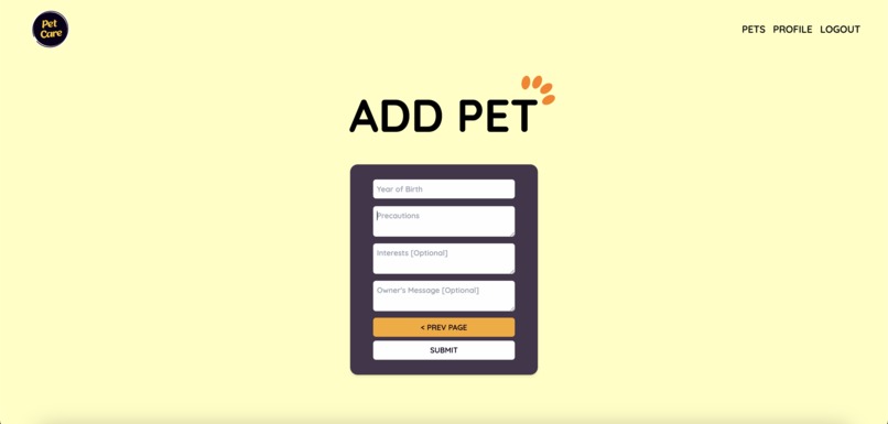PetCare – screenshot 5