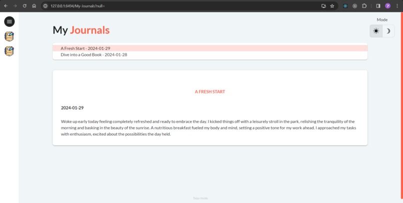 Blog Your Journal – screenshot 1